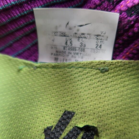 Nike Shoes Womens 7 Athletic Trainer Free RN Flyknit Running Active Sport Purple - Picture 12 of 13